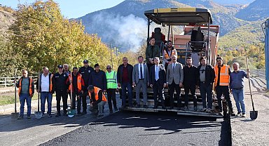 Artvin'de Vali Ergün'den Ardanuç'ta asfalt mesaisi