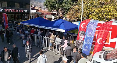 Ata tohumu fideleri Bozdoğan'da vatandaşlara dağıtıldı
