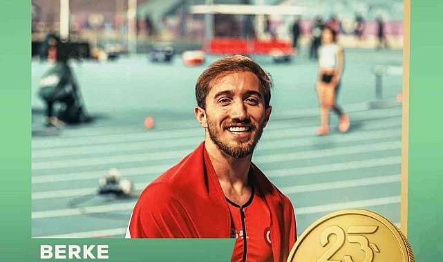 Atletizmde Berke Akçam'dan altın madalya