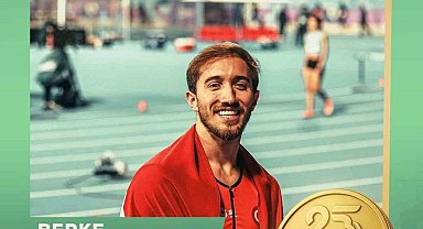 Atletizmde Berke Akçam'dan altın madalya
