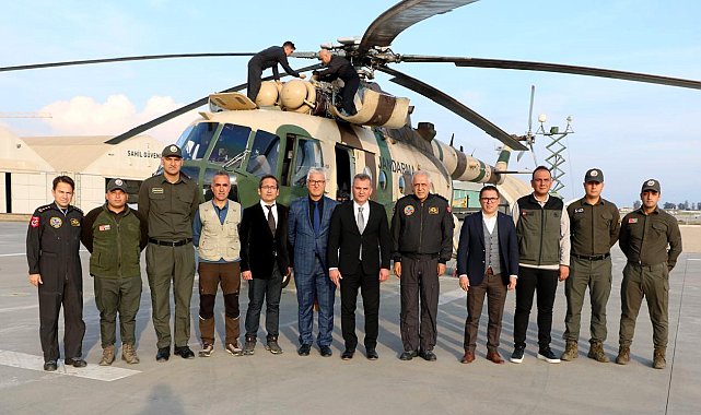 Aydın Jandarma Helikopter Filo Komutanlığı ekibine teşekkür belgesi