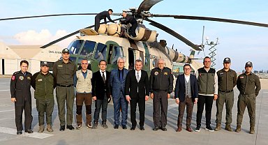 Aydın Jandarma Helikopter Filo Komutanlığı ekibine teşekkür belgesi