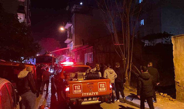 Aydın'da çıkan yangında yaşlı kadın evsiz kaldı
