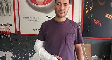 Ayırmaya çalıştığı kavga nedeniyle 3 yaşındaki oğlunun yanında saldırıya uğradı