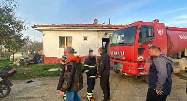 Babaeski'de ev yangını: 1 ölü, 1 yaralı