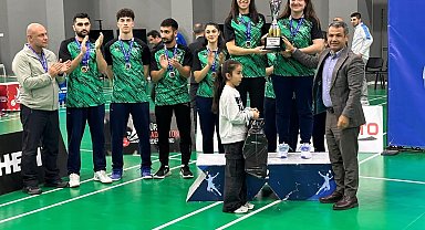 Badmintonda Erzincan Telekom Spor ikinci oldu