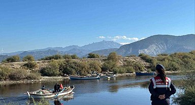 Bafa Gölü'nde hayvanların yaşam alanları kontrol edildi
