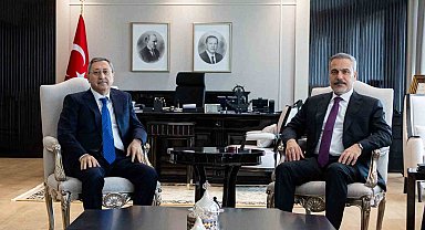 Bakan Fidan, Azerbaycan Cumhurbaşkanının Özel Görevler Temsilcisi Halefov'u kabul etti