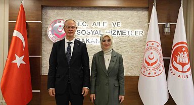 Bakan Göktaş, KKTC Çalışma ve Sosyal Güvenlik Bakanı Hasipoğlu ile bir araya geldi