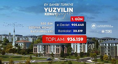 Bakan Kurum: "500 bin sosyal konut için ilk gün 936 bin 159 başvuru yapıldı"
