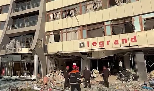 Bakü'de iş merkezinde patlama: 5 yaralı