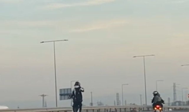 Başakşehir'de tehlikeli motosiklet gösterisi yapan sürücü yakalandı