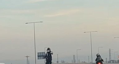 Başakşehir'de tehlikeli motosiklet gösterisi yapan sürücü yakalandı