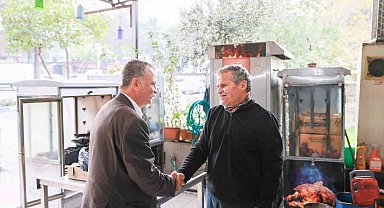 Başkan Balaban, esnafın taleplerini yerinde dinledi