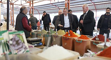 Başkan Balaban Laleli'de pazarcılarla buluştu