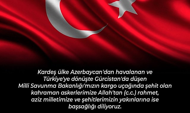 Başkan Erdoğan şehitler için taziye mesajı yayımladı