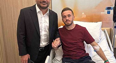 Başkan Ertuğrul Doğan'dan Edin Visca'ya geçmiş olsun ziyareti