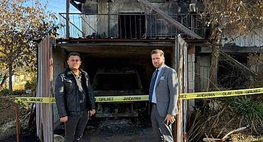 Başkan Tatık evi yanan aileye yardım elini uzattı