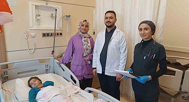 Batman'da kek ve ceviz parçası akciğerine kaçtı