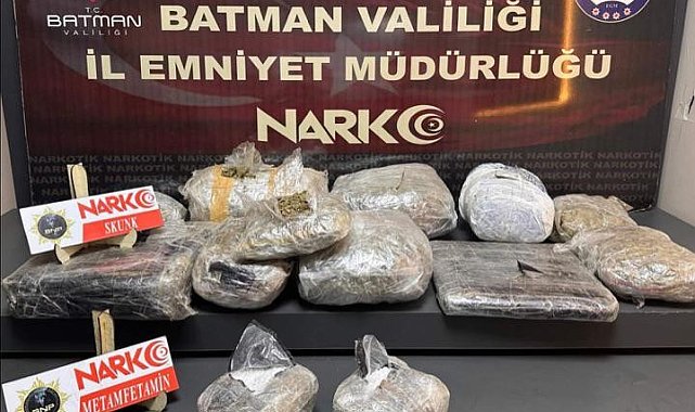 Batman'da uyuşturucu tacirleri hassas burun Hector'a yakalandı