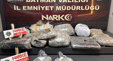 Batman'da uyuşturucu tacirleri hassas burun Hector'a yakalandı