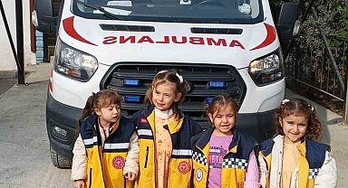 Bayırköy'de Kur'an kursu öğrencilerinden 112 acil merkezine gezi