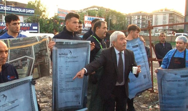 Beylikdüzü'nde esnaf ile zabıta karşı karşıya geldi, gergin anlar yaşandı