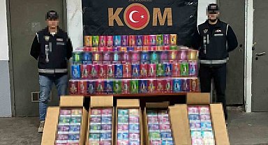 Beylikdüzü'nde okul çevrelerinde dron destekli denetim: 34 bin kaçak elektronik sigara ele geçirildi