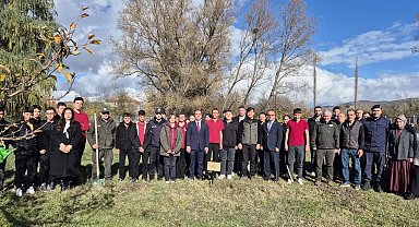 Bilecik'te Merve öğretmen anısına 72 fidan dikildi