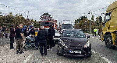 Bilecik'te meydana gelen trafik kazasında 2'si çocuk 5 kişi yaralandı
