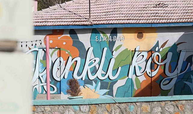 Binalardan duvarlara renk cümbüşü: 'Renkli Köy'