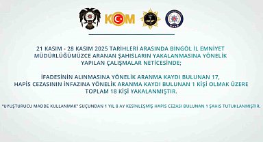 Bingöl'de suçlulara göz açtırılmıyor