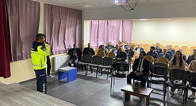 Bolu'da kış önlemleri için güvenli sürüş bilgilendirmesi yapıldı