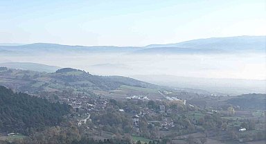 Bolu'da "sis denizi" manzarası mest etti