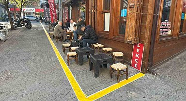 Boyalı çizgiyi geçmek yasak