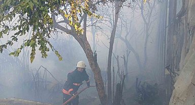 Bozyazı'da çıkan yangın seralara zarar verdi