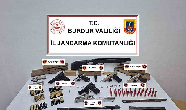Burdur'da silah ve tarihi eser kaçakçılığı operasyonu