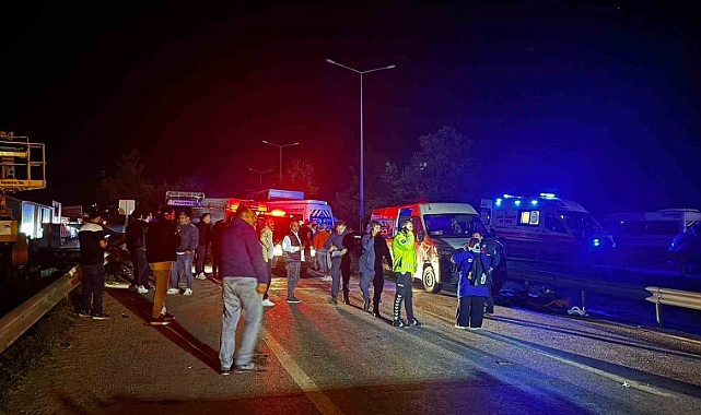 Bursa’da zincirleme kaza: 1 ölü, 13 yaralı