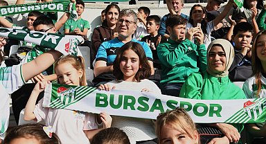 Bursa Osmangazi'de 100 çocuk ilk kez Bursaspor maçında