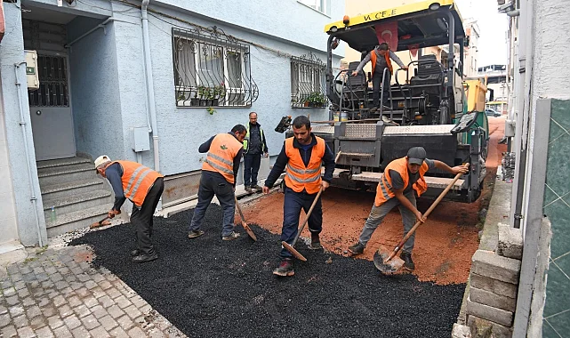 Bursa Osmangazi'de eski asfaltlar yenileniyor