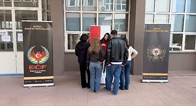 Bursa polisi, okul okul gezerek öğrencileri bilgilendirdi