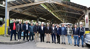 Bursa Yıldırım'da Başkan Yılmaz pazar esnafıyla buluştu