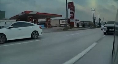 Bursa'da tehlikeli makas kamerada