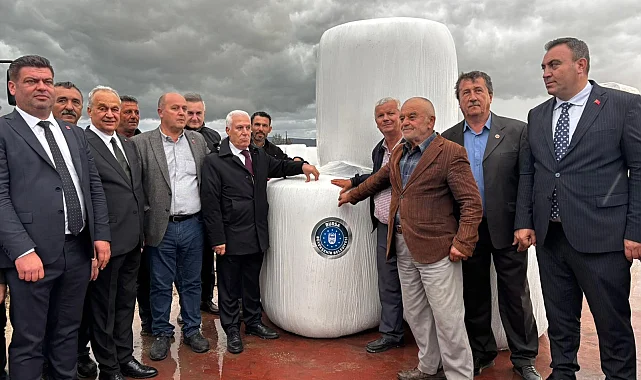 Bursa'da çiftçilere destek sürüyor... Mustafakemalpaşa'da Silaj Paketleme Tesisi açıldı