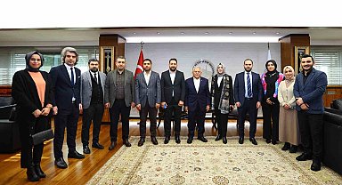 Büyükkılıç, Kayseri'nin ilk kadın ilçe başkanı Kahraman ve yönetimini ağırladı
