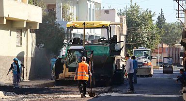 Büyükşehir'den Ceylanpınar'daki yolda asfalt çalışması