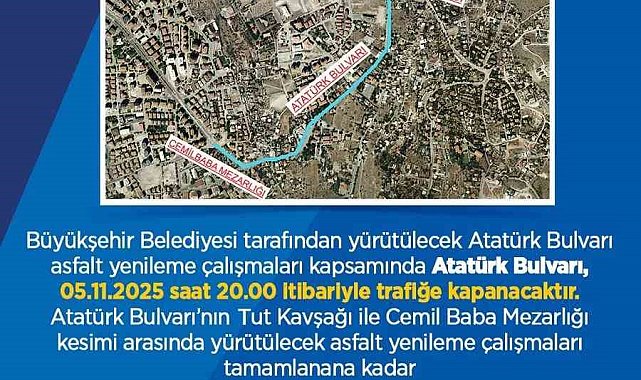 Büyükşehirden sürücülere 'alternatif yol' uyarısı