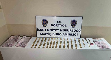 Çaldıkları altın dolu keseyi toprağa sakladılar