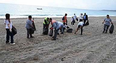 Çamyuva Sahili'nde temizlik
