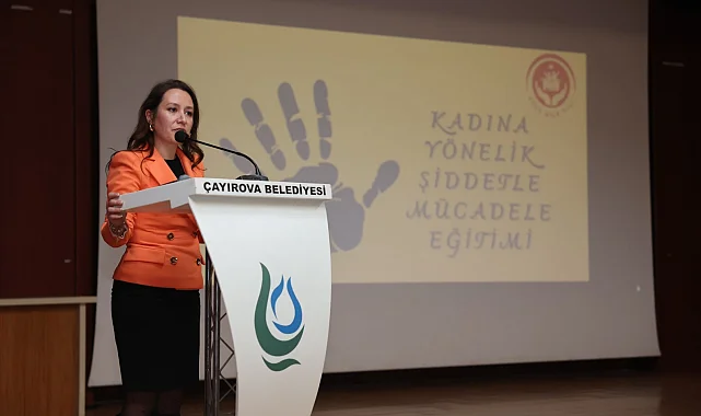 Çayırova'da kadına yönelik şiddetle mücadele eğitimi